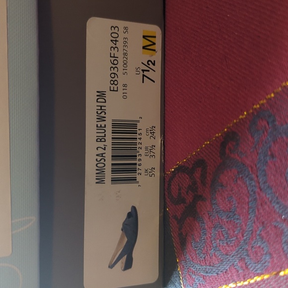 Life Stride Mimosa 2 slingback sandals Women's 7.5 M blue denim summer NEW NWB - Picture 10 of 10